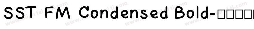SST FM Condensed Bold字体转换